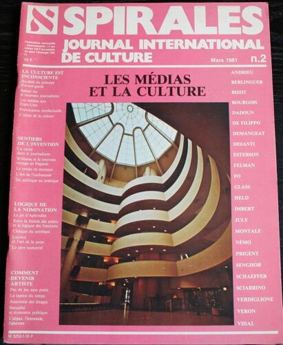 Spirales Journal International De Culture N 2 Mars 1981