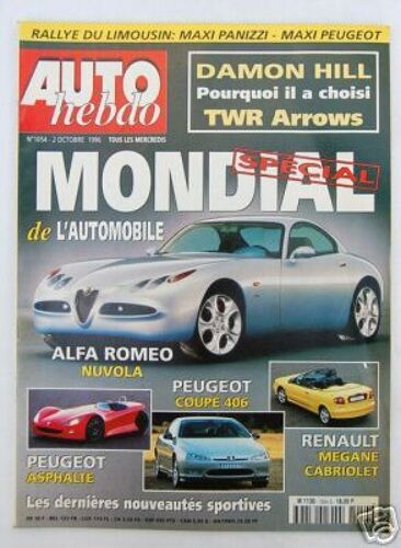 Auto Hebdo N 1054 2 Oct 96 Special Mondial Auto Alfa