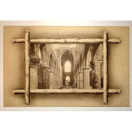 Carte Postale Ancienne L Abbaye De St Matthieu Ruines Interieures