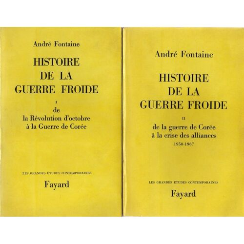 Histoire De La Guerre Froide En 2 T.