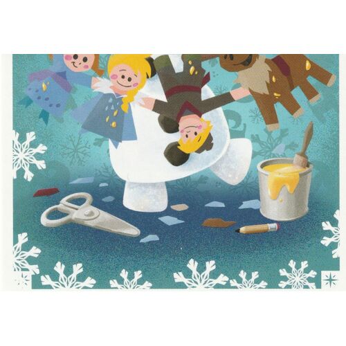 N° 105 - Stickers Image Panini Vignette - La Reine Des Neiges Joyeuses Fetes Avec Olaf - 2017