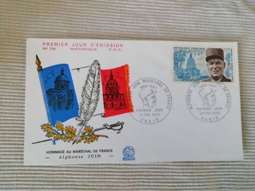 Enveloppe 1er Jour France N° 25 (Marechal Juin)