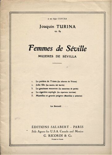 Femmes De Séville (Mujeres De Sevilla) Op.89