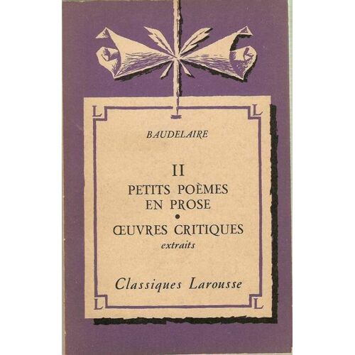 Ii Petits Poemes En Prose