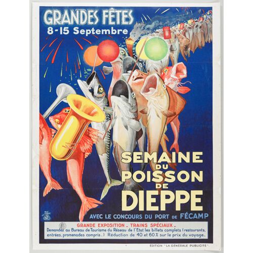 Affiche Semaine Du Poisson De Dieppe