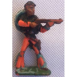 Figurine Cow-Boy Tireur Debout Fusil, Far-West, Indien, Starlux