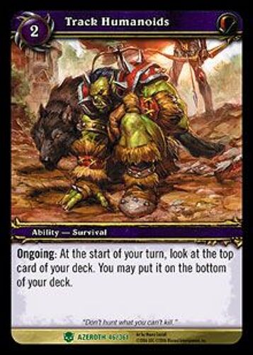 Pistage Des Humanoides - Heros D'azeroth - Wow - Vf - Unco