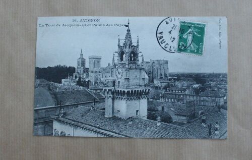 Carte Postale Avignon, Affranchie : 1912