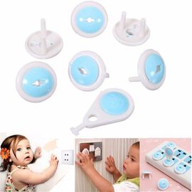 6 X Protection De Sécurité Enfant Bébé Cache Prise Électrique Rotation Verrou