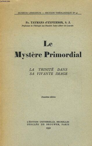 Le Mystere Primordial, La Trinite Dans Sa Vivante Image