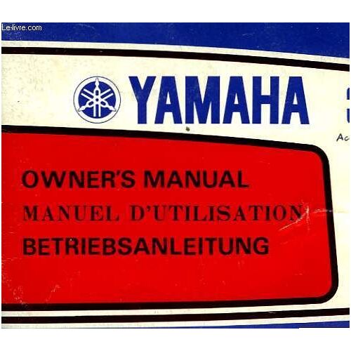 Yamaha 3.5 - Manuel D'utilisation