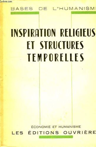 Inspiration Religieuse Et Structures Temporelles