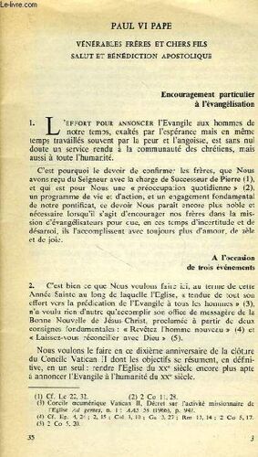 Venerables Freres Et Chers Fils, Salut Et Benediction Apostolique