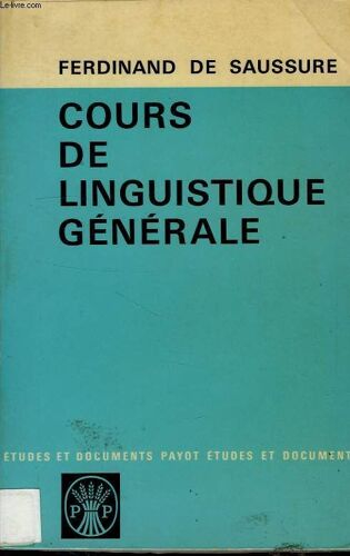 Cours De Linguistique Generale