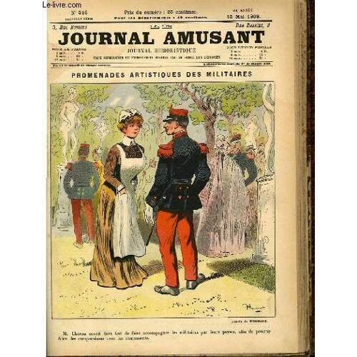 Le Journal Amusant - Nouvelle Série N°516. Promenades Artistiques Des Militaires