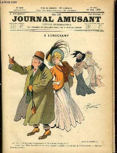 Le Journal Amusant - Nouvelle Série N°469. A Longchamps