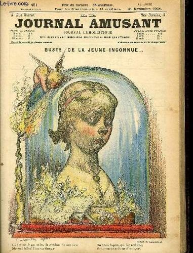 Le Journal Amusant - Nouvelle Série N°491. Buste De La Jeune Inconnue