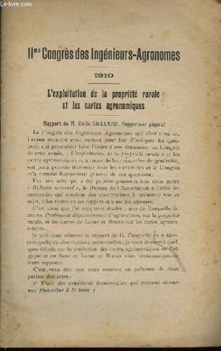 Iième Congrès Des Ingénieurs-Agronomes