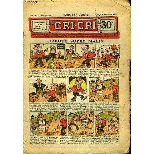 Cri-Cri N°684, 14ème Année : Tirbote Super Malin