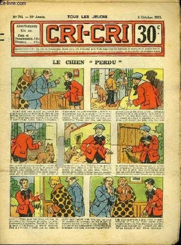 Cri-Cri N°784, 16ème Année : Le Chien Perdu