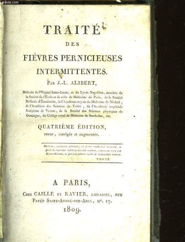 Traite Des Fievres Pernicieuses Intermittentes