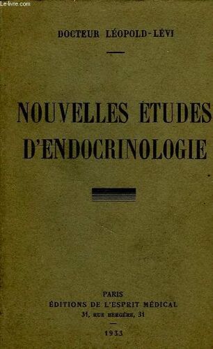 Nouvelles Etudes D'endocrinologie