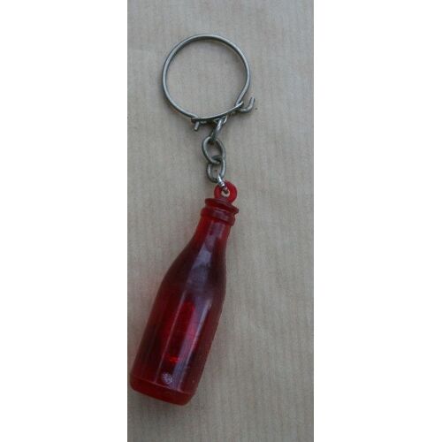 Porte Clefs Bouteille Rouge