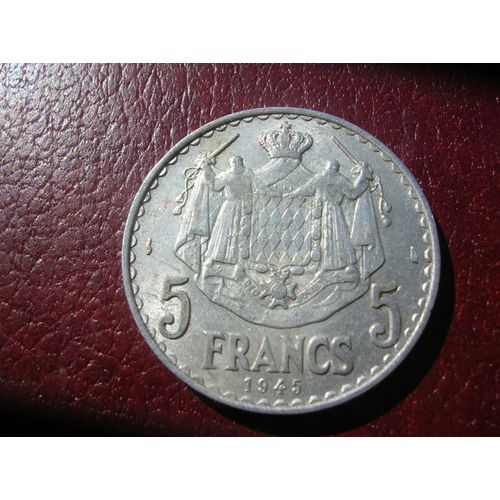 Monnaie Monaco 5 Francs 1945