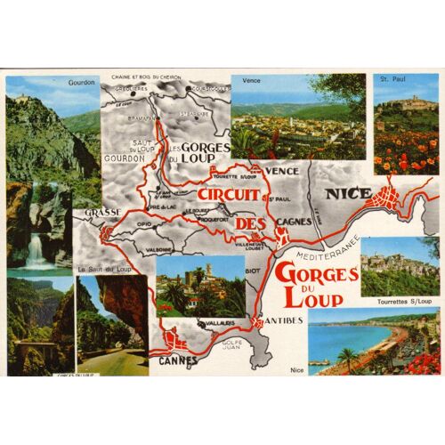 Gorges Du Loup Vue Multiples  8+Carte
