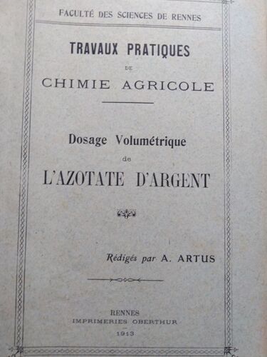 Dosage Volumétrique De L'azotate D'argent