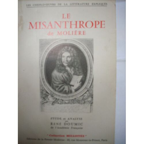 Le Misanthrope De Molière. Etude Et Analyse