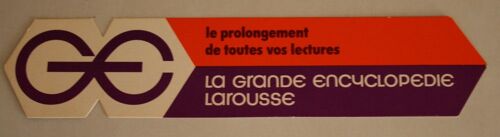Marque Page Encyclopédie Larousse