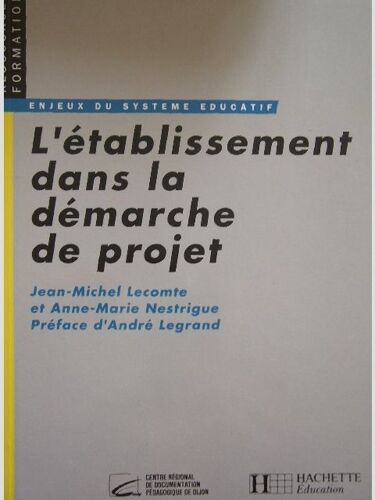 L'établissement Dans La Démarche De Projet