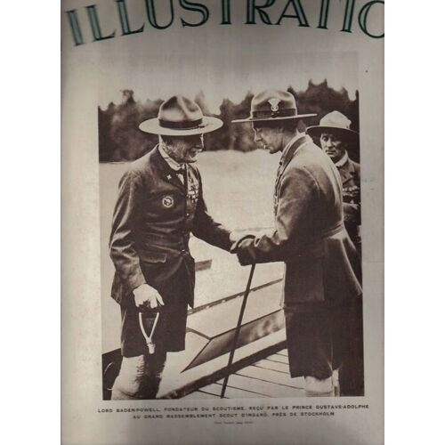 Lord Baden-Powell, Fondateur Du Scoutisme Recu Par Le Prince Gustave Adolphe.