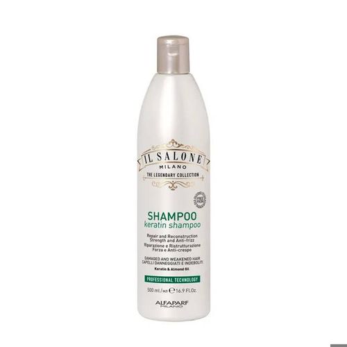 Il Salone Milano Keratin Shampoo 500ml - Shampoing Pour Cheveux Abîmés Et Fragil 
