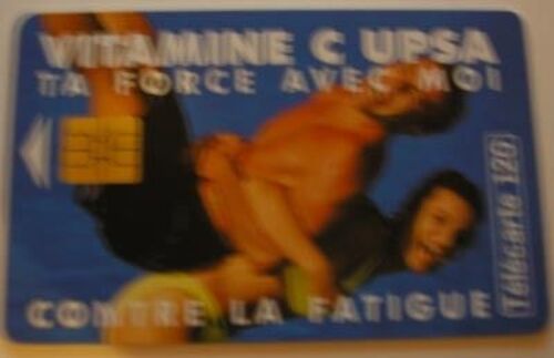 Carte Téléphonique - Télécarte 120 Unités - Vitamine C Upsa - "Ta Force Avec Moi : Contre La Fatigue"