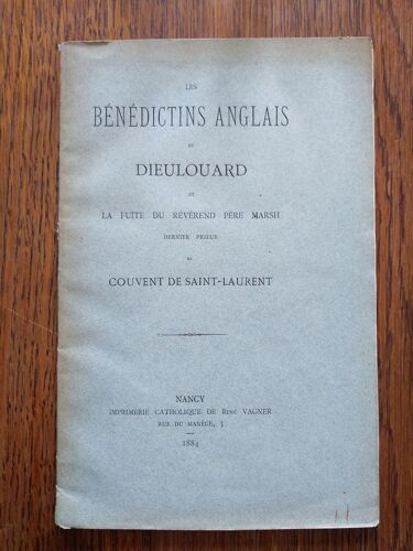 Les Bénédictins Anglais De Dieulouard