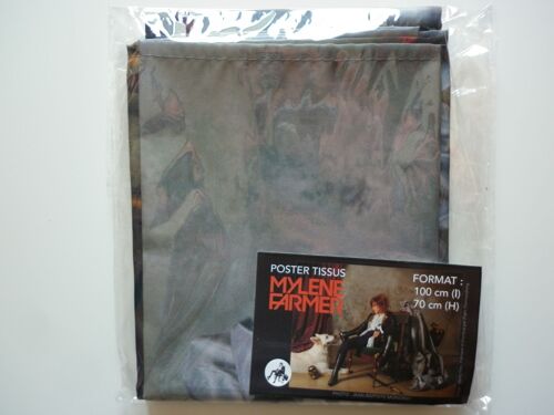 Mylène Farmer Le Poster Drapeau Tissus Imprimé En Sublimation Avec Le Visuel Désobéissance Live 2019