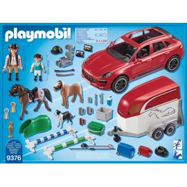 Playmobil Porsche Macan GTS avec remorque van Playmobil 9376