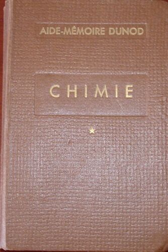 Aide Mémoire Dunod Chimie