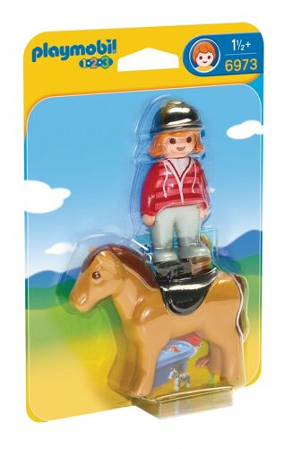 Playmobil 6973 - Cavalière Avec Cheval