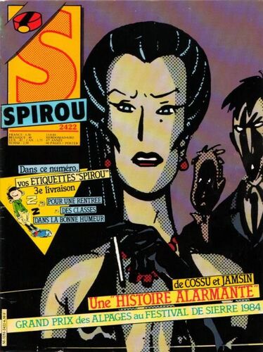 Spirou  N° 2422 : Histoire Alarmante Par Cossu Et Jamsin / Etiquettes Spirou / Zoodingue A Degotte / Le Garrot Par Deliege / Tuniques Bleues Par Watch