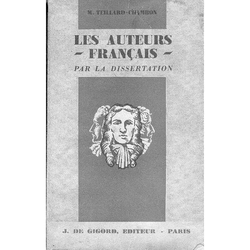 Les Auteurs Français - Par La Dissertation