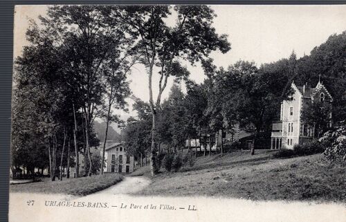 Carte Postale De Saint-Martin D' Uriage (Isère) Uriage Les Bains : Le Parc Et Les Villas (Réf.27)