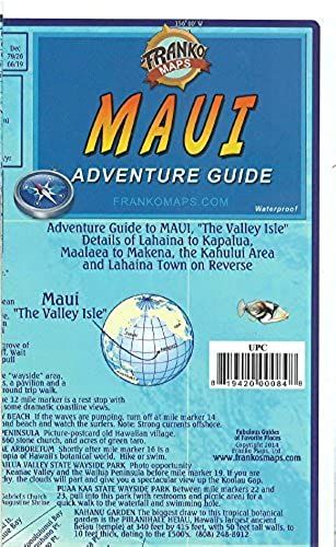 Maui Hawaii Adventure Guide Franko Maps Waterproof Map