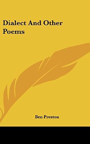 Dialect And Other Poems