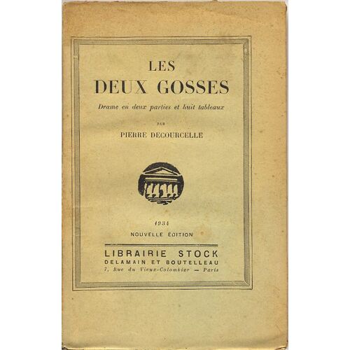 Les Deux Gosses Drame En Deux Parties Et Huit Tableaux