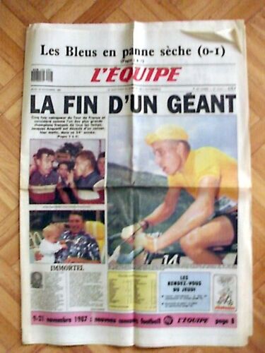 L'equipe  N° 12917 : Du 19 Novembre 1987