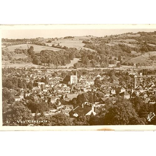 Bagnéres De Bigorre." Vue Aérienne ". Hte Pyrénées. 1960