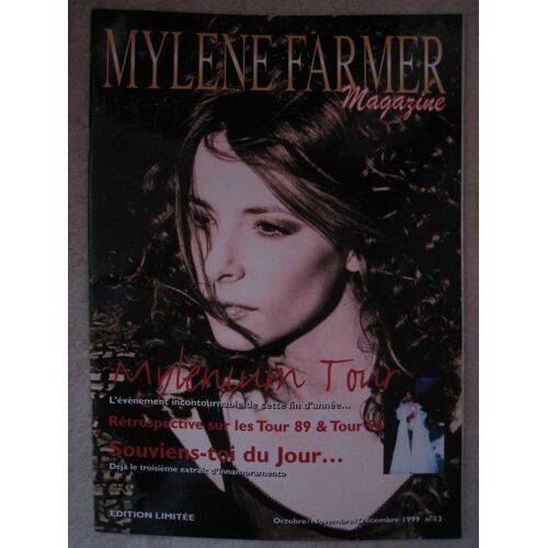 Mylene Farmer Magazine Série Limitée N° 13 Hors-Série N° 13 : Mylénuim Tour